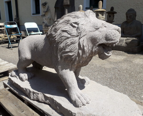 koenig der loewen, frostsichere gartenfigur