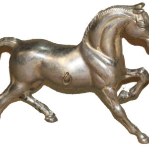 pferd aus versilberter bronze