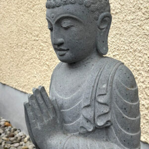 stehender buddha aus riverstone 150 cm