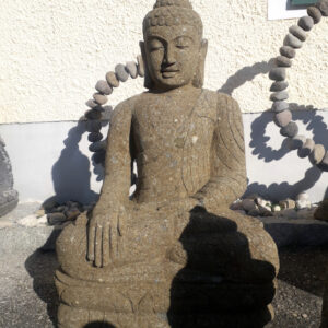 buddha aus lavastein 100 cm