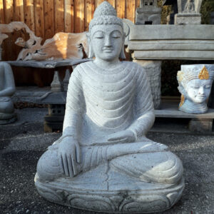 buddha frostsicher aus riverstone 78 cm